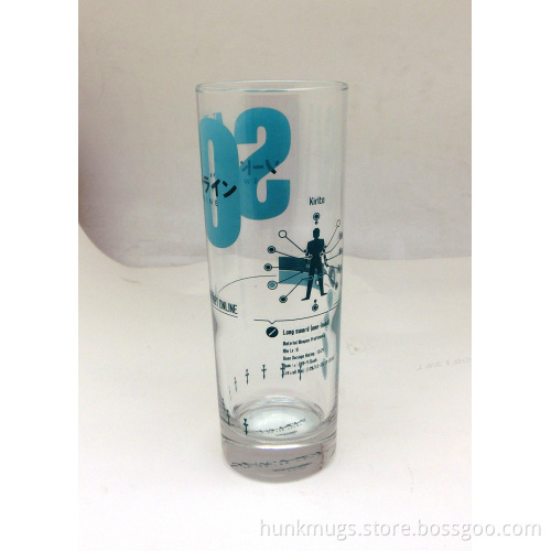 280ml cold color changing glass with customized printing for drinking promotion advertising